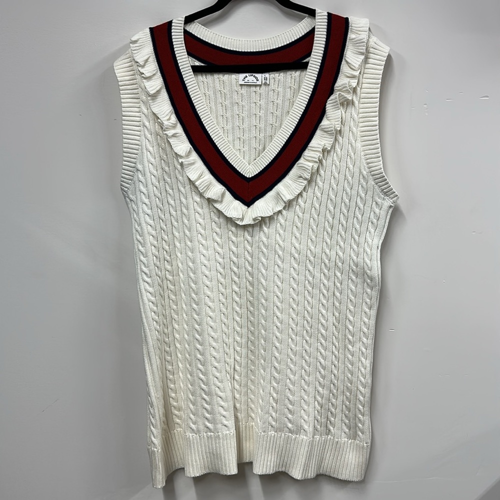 Anthropologie The Upside Dress Ivory Mini Columbia Blaise Preppy Stretch L - Picture 4 of 8